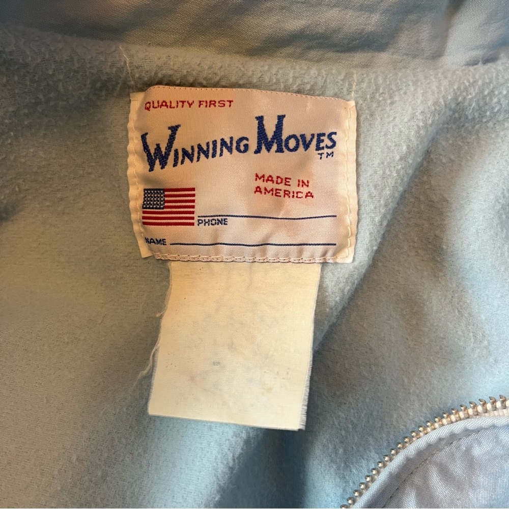 VTG Bow Detail Winning Moves Pastel Windbreaker Jacket - Picture 6 of 7